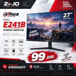 DAHUA LM25-E241B 25” IPS Full HD up to 240Hz 0.5 ms HDR 10 Ultra-Thin 99% sRGB 350nits Adaptive Sync w/ Display Port & HDMI Interface , Black