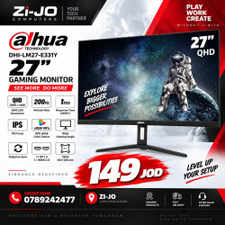 Dahua DHI-LM27-E231BN Gaming Monitor (27" (FHD, 1920 x 1080) IPS Display | 200Hz | 0.5ms | 16:9 | 16.7M Colors | 1 x HDMI 2.0 & 1 x DP 1.4 | Adaptive Sync, FreeSync Compatible | Eye Care, Flicker-Free | HDR Ready | Gaming-Optimized
