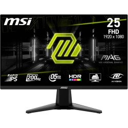 Gaming Monitor MSI MAG 255F E20, Flat 24.5" FHD, 200Hz, 0.5ms Rapid IPS, HDR Ready, AMD FreeSync™ Premium, Black / 3 Years Warranty