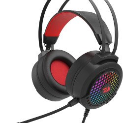 Redragon Carmen H261 RGB Virtual Sound Gaming Headset, Black