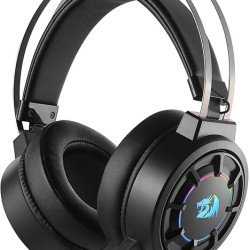 Redragon H314 RGB Gaming Headset - Wired Computer Headset with 40mm Drivers, USB Connection, Lightweight Design, and Soft PU Leather Ear Cushions for Ultimate Comfort