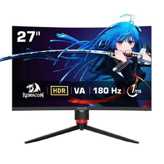 Redragon ZEPHYRION Q2712RVC 27" Fast VA ,1500R Curved ,2560*1440 (2K) ,180Hz