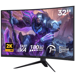 Redragon ZEPHYRION Q3212RVC 32" Fast VA-1500R Curved - 25601440 (2K) - 180Hz -DP 1.4 2 + HDMI 2.1 TMDS * 2 + USB2.0 + Earphone * 1