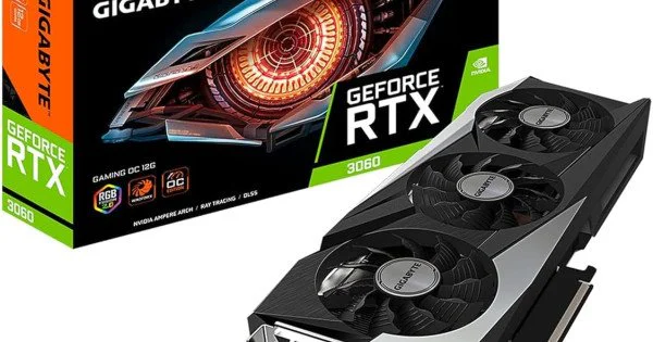 GIGABYTE GeForce RTX 3060 Gaming OC 12G (REV2.0) Graphics Card, 3X