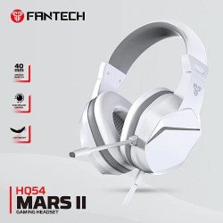 Fantech HQ54 Mars II (White) Wired (3.5mm) Gaming Headset, Multiplatform PC, PS, XBOX, Mobile, including 3.5mm Audio Splitter w/ Noise Cancelling Mic & Easy Inline Volume Control