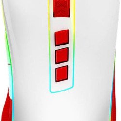 Wired Gaming Mouse Cobra Cherry M711C, Pixart PWM3327 Sensor, up to 12400 DPI, 8 Programmable Buttons, USB 2.0 Connectivity, 1.8m Cable Length, White/Red | M711C