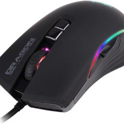 Dragonwar G20 Marksman Professional RGB 7000DPI Ergonomic Customizable 7-Button Gaming Mouse - Black