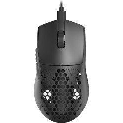 Redragon M617 Ultralight Honeycomb Shell Wired Gaming Mouse, 41g, 10,000 DPI, 6 Programmable Buttons, Drag-Free Paracord, Type-C Gamer Mouse with 2 Side Buttons for PC/Mac/Laptop, Blac
