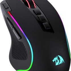 Redragon M612 Predator RGB Gaming Mouse, 8000 DPI Wired Optical Mouse with 11 Programmable Buttons & 5 Backlit Modes, Software Supports DIY Keybinds Rapid Fire Button