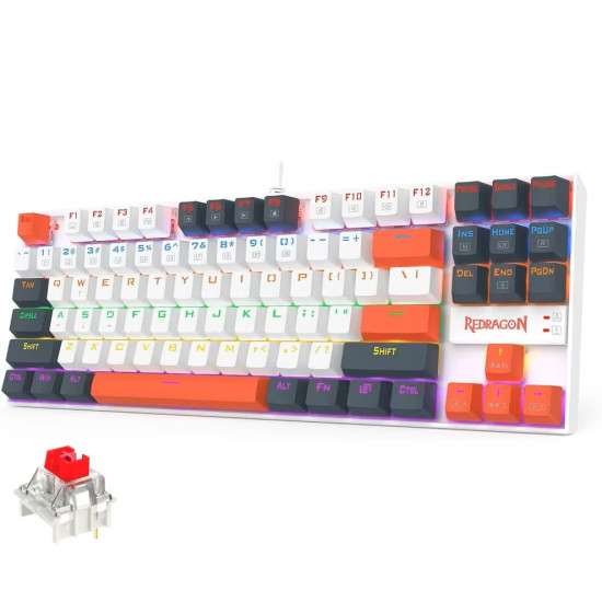 Redragon K552 WLR kumara RGB - Red Switch Mechanical Gaming Keyboard