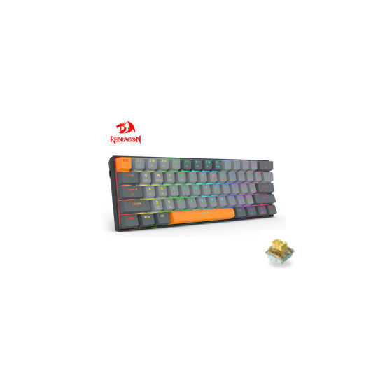 REDRAGON L61 61% Wireless Mechanical Gaming Keyboard - Lemon Switch