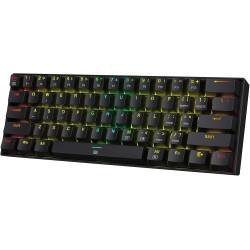Redragon K630 Dragonborn 60% Wired RGB Gaming Keyboard, 61 Keys Compact Mechanical Keyboard with Linear Red Switch, Pro Driver Support, Black
