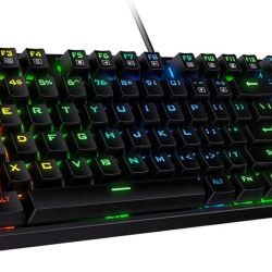 Redragon K582 RGB Mechanical Gaming Keyboard, 100% 104 Keys Standard Layout Gaming Keyboard with Double-Shot ABS Keycaps, Dynamic 16.8M RGB Backlit & Linear Red Switch, Redefine Software Supported