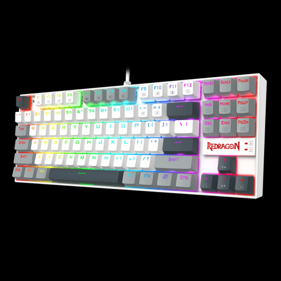 Redragon K552 WGL-R KUMARA Edition,Wired LED Mechanical Gaming Keyboard with High-precision machinery manufacture, Double injection keycaps,Full key conflict free – Red Switch