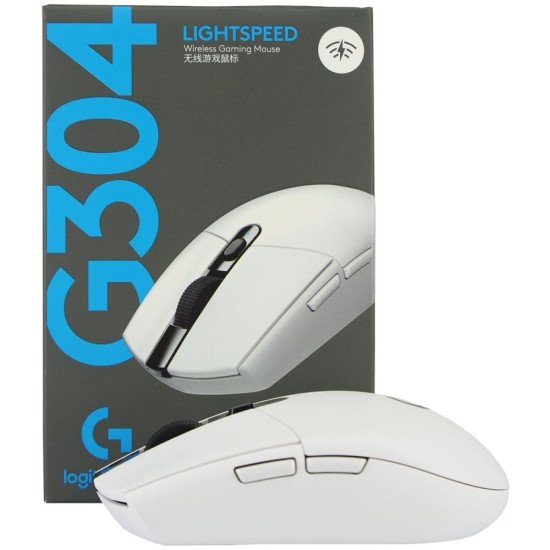 Logitech G304 Lightspeed Wireless Gaming Mouse, Hero Sensor, 12,000 Dpi