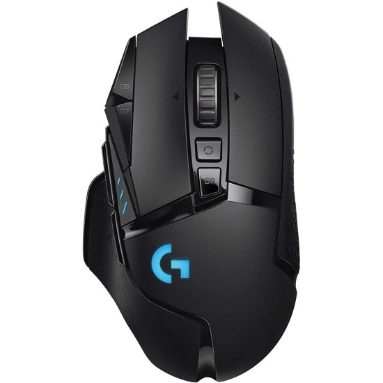 Logitech G502 Lightspeed Wireless Gaming Mouse with Hero 25K Sensor 1ms Report Rate, PowerPlay Compatible, Tunable Weights and Lightsync RGB - Black Logitech G502 Lightspeed Wireless Gaming Mouse with Hero 25K Sensor 1ms Report Rate, PowerPlay Compatible, Tunable Weights and Lightsync RGB - Black