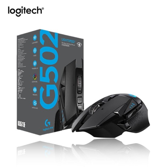 Logitech G502 Lightspeed Wireless Gaming Mouse with Hero 25K Sensor 1ms Report Rate, PowerPlay Compatible, Tunable Weights and Lightsync RGB - Black Logitech G502 Lightspeed Wireless Gaming Mouse with Hero 25K Sensor 1ms Report Rate, PowerPlay Compatible, Tunable Weights and Lightsync RGB - Black