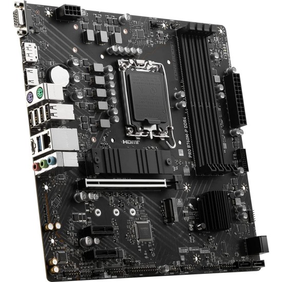 MSI PRO B760M-B DDR5 Intel 14th/13th Gen Motherboard PCIe 4.0 DDR5 1xM.2 Gen4 x4 PCIe 4.0 Mainboard