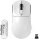 ATTACK SHARK X3MAX Wireless Gaming Mouse,PixArt PAW3950 Gaming Sensor,Up to 42K DPI,100 Million Micro,49g Lightweight Tri-Mode(BT5.2/2.4Ghz/Wired) Mice with Coiled Cable-White