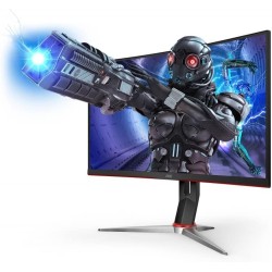 AOC C27G2Z 27" Curved Frameless Ultra-Fast Gaming Monitor, FHD 1080p, 0.5ms 240Hz, FreeSync, HDMI/DP/VGA, Height Adjustable, 3-Year Zero Dead Pixel Guarantee, Black, Xbox PS5 Switch   AOC C27G2Z 27" Curved Frameless Ultra-Fast Gaming Monitor, FHD 1080p, 0.5ms 240Hz, FreeSync, HDMI/DP/VGA, Height Adjustable, 3-Year Zero Dead Pixel Guarantee, Black, Xbox PS5 Switch