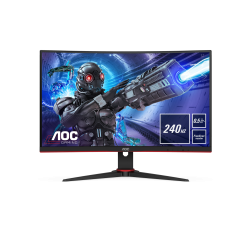 AOC C27G2Z 27" Curved Frameless Ultra-Fast Gaming Monitor, FHD 1080p, 0.5ms 240Hz, FreeSync, HDMI/DP/VGA, Height Adjustable, 3-Year Zero Dead Pixel Guarantee, Black, Xbox PS5 Switch   AOC C27G2Z 27" Curved Frameless Ultra-Fast Gaming Monitor, FHD 1080p, 0.5ms 240Hz, FreeSync, HDMI/DP/VGA, Height Adjustable, 3-Year Zero Dead Pixel Guarantee, Black, Xbox PS5 Switch