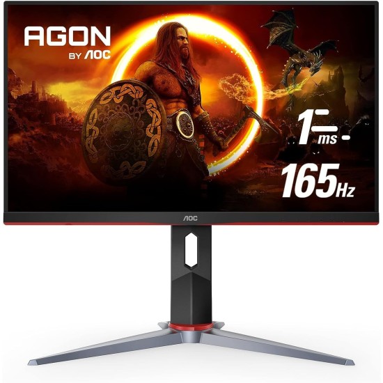 AOC Gaming 27G2SP 27” Frameless Gaming Monitor, FHD 1920x1080, 165Hz 1ms, Adaptive-Sync, Low Input Lag, VESA, Height Adjustable, Xbox PS5 Switch (2021 Model)