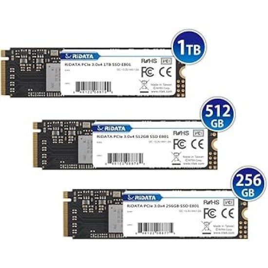 RiDATA 256 GB NVMe M.2 PCIe Gen3x4 2280 SSD