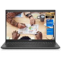 Dell Business Laptop Latitude 3520, 15.6" FHD Display, Intel i7-1165G7, 8GB RAM, 512 SSD, Webcam, USB-C, HDMI, Wi-Fi 6, Windows 11 Pro