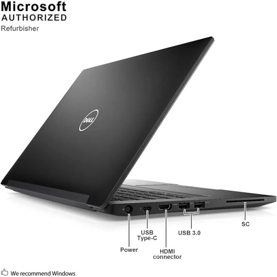 Dell Latitude 7480 14in FHD Laptop PC - Intel Core i7-6600U 2.6GHz 16GB 512GB SSD Windows 10 Professional