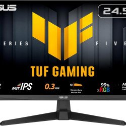 ASUS TUF Gaming 24.5” 1080P Monitor (VG259Q5A) – Full HD, 200Hz, 0.3ms, Fast IPS, Extreme Low Motion Blur, FreeSync Premium, Speakers, DisplayWidget Center, 3 yr Warranty