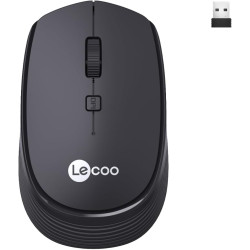 Lecoo WS202 1600 DPI 4 Keys Wireless Mouse Black
