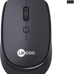 Lecoo WS202 1600 DPI 4 Keys Wireless Mouse Black