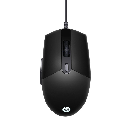 HP M260 RGB Backlighting USB Wired Gaming Mouse, Customizable 6400 DPI, Ergonomic Design, Non-Slip Roller, Lightweighted /3 Years Warranty (7ZZ81AA),Black
