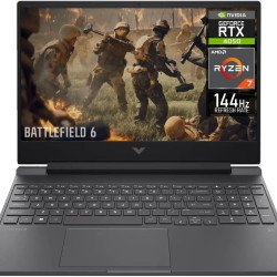 HP Victus 15 Gaming Laptop - AMD Ryzen 7 7445HS - NVIDIA RTX 4050 6GB - 15.6-inch FHD IPS 144Hz
