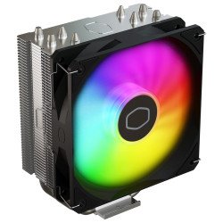 Cooler Master T400K CPU Air Cooler with 120mm PWM Fan Direct Contact 4 Copper Heat Pipes ARGB Sync 152mm Tall Computer Case