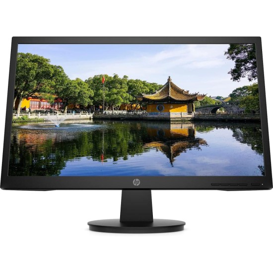 HP V22v G5 FHD Monitor, 21.45" (54.5cm) LCD 1920 x 1080 Pixels FHD Monitor Anti-Glare, Low Blue Light, Flicker Free, TUV Certified Monitor, 75Hz, AMD Free Sync with 1xVGA, 1xDisply Port (Black)