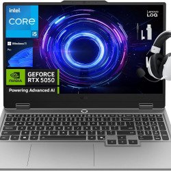 Lenovo LOQ Laptop Gaming 15,6" FHD 144Hz, Intel Core i5-13450HX, NVIDIA GeForce RTX 5050, 16 GB DDR5 RAM, SSD 512 GB