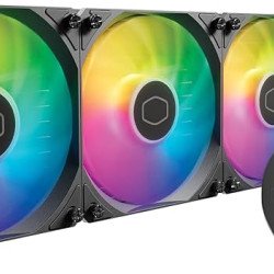 Cooler Master MasterLiquid 360L Core ARGB (White) CPU Liquid Cooler, New Gen S Dual Chamber Pump, 120mm ARGB Fans w/ CryoFuze Performance Thermal Paste