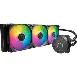 Cooler Master MasterLiquid 360L Core ARGB (White) CPU Liquid Cooler, New Gen S Dual Chamber Pump, 120mm ARGB Fans w/ CryoFuze Performance Thermal Paste