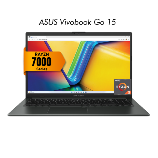 ASUS Vivobook Go 15 (E1504FA-NJ096) AMD Ryzen™ 3 7320U - 256GB M.2 - 4GB DDR5 - 15.6" FHD + Slim military-grade standard - Black 2023