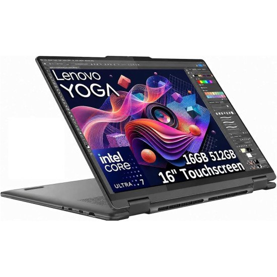 Lenovo Yoga 7i, 16" 2-in-1 Laptop, Intel Ultra 7 155U, 16GB DDR5, 512GB SSD