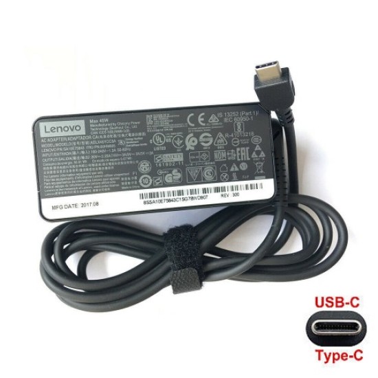 شاحن لينوفو تايب سي 45 واط Adapter Charger Lenovo 20V 2.25A 45W Type C