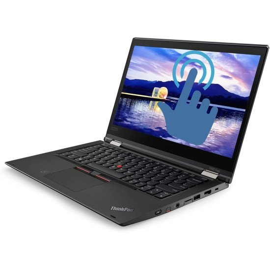 LENOVO ThinkPad X380 Yoga 13.3" FHD, Core i5-8350U 1.7GHz, 16GB RAM, 256GB Solid State Drive, Windows 11 Pro 64Bit, CAM, Touch, (Renewed)