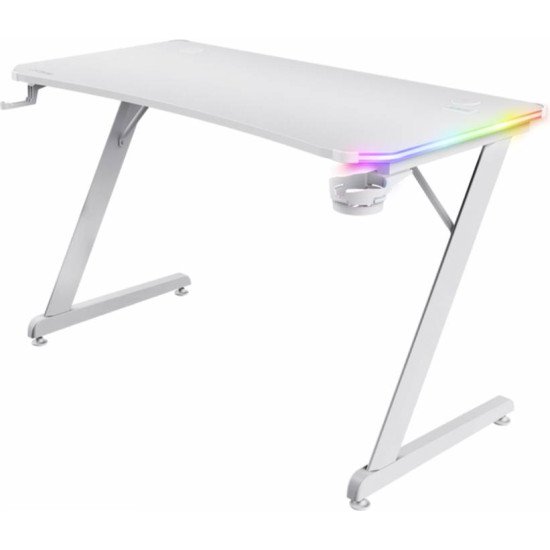 RGB Gaming Desk, 1200x600x740mm White gaming desk