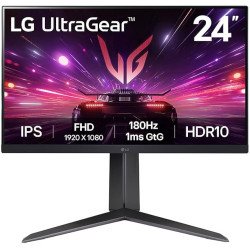LG UltraGear 24GS50F 24" Full HD 180Hz 1ms HDR10 AMD FreeSync 3-Side Virtually Borderless Design w/2x HDMI 1x Display Port - Black