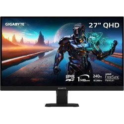 GIGABYTE GS27QXA SS IPS 27" 2K 240Hz Gaming Monitor 1ms DisplayHDR 400 128% sRGB AMD FreeSync Premium Low Blue Light w/ Display Port & HDMI , Black