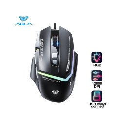 AULA S12 Pro Wired RGB Gaming Mouse