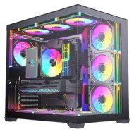 CASE GAMING FULL ATX 7 FANS ARGB BLACK&WHITE