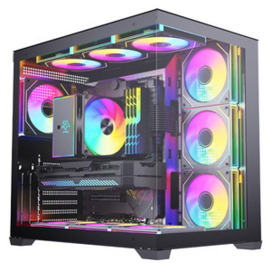 CASE GAMING FULL ATX 7 FANS ARGB BLACK&WHITE