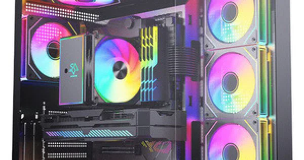 CASE GAMING FULL ATX 7 FANS ARGB BLACK&WHITE